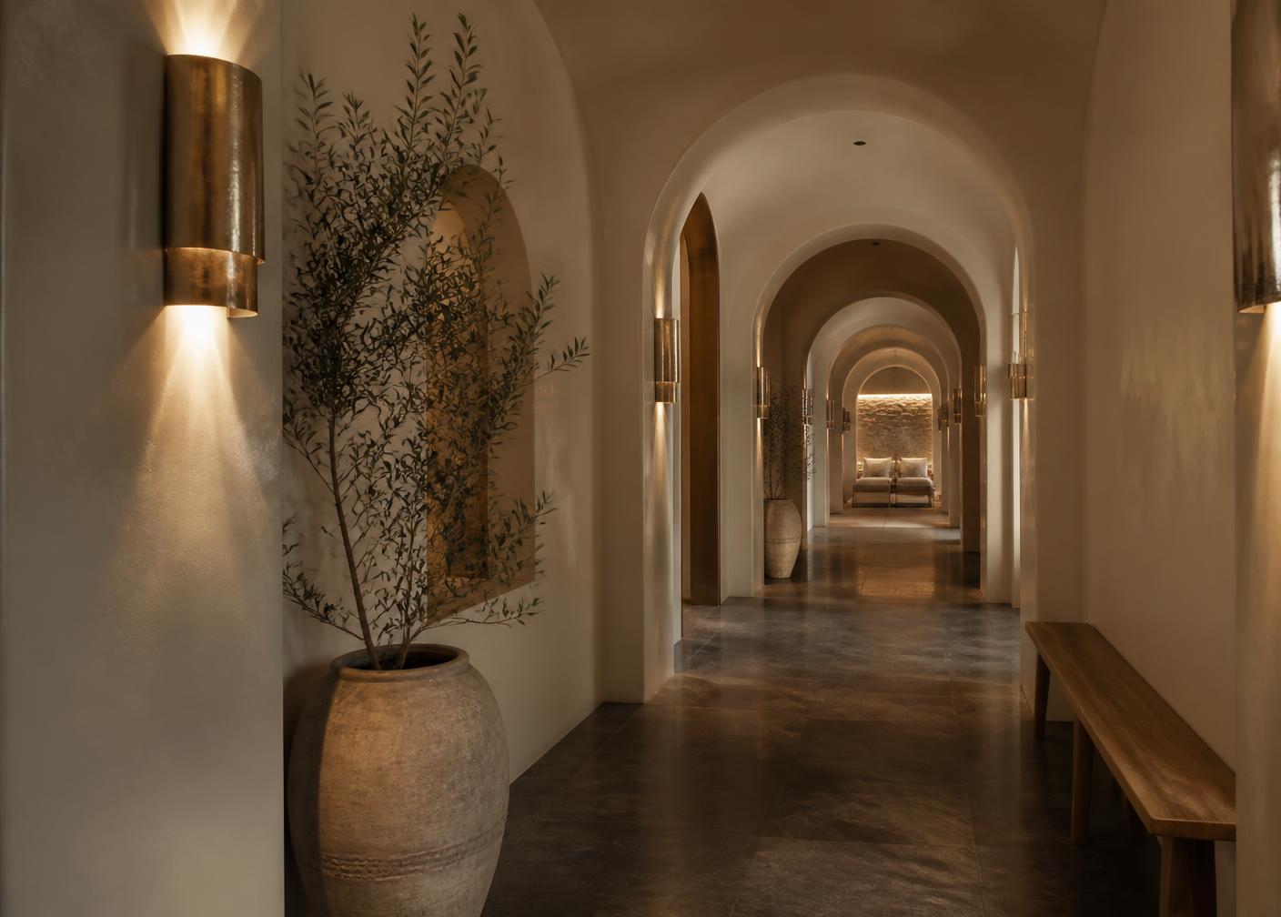 Elegant wellness corridor