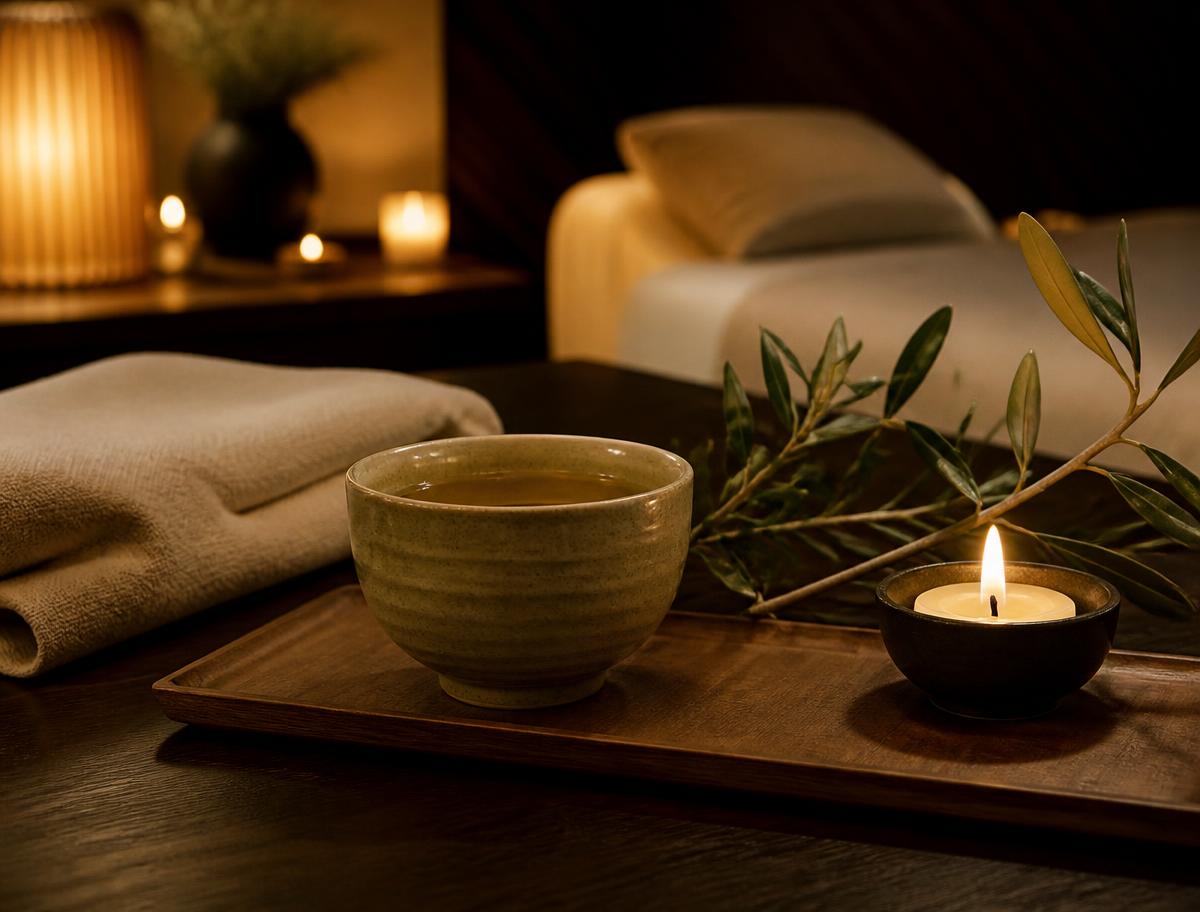 Private spa tea ritual