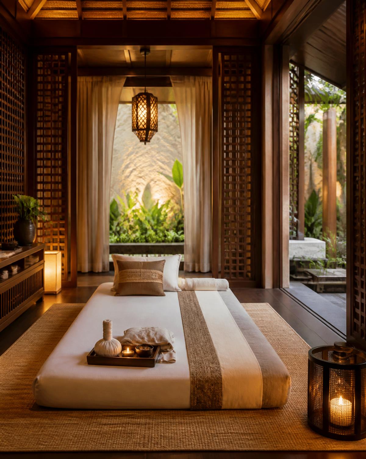 Thai Massage setting at Let's Relax Wellness