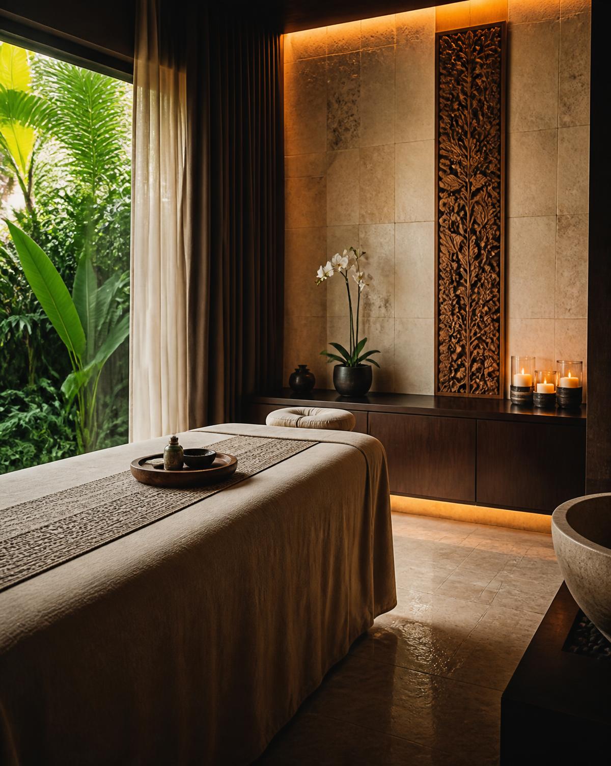 Balinese Massage setting at Let's Relax Wellness